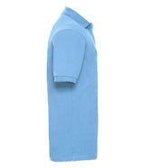 Russell Athletic Hardwearing Poly/Cotton Piqué Polo Shirt | Sky Blue thumbnail 6