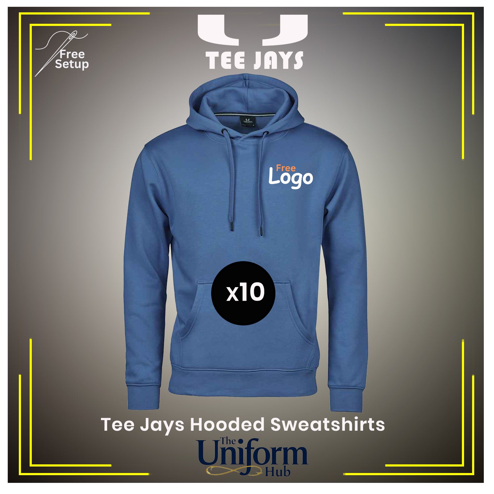 Tee Jays Hooded Sweatshirt Deal x10