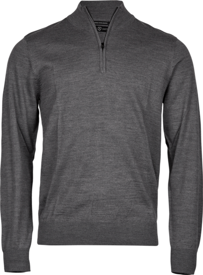 Tee Jays Men's 1/2 Zip Sweater