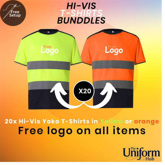 20 x YOKO Hi-Vis T-Shirts