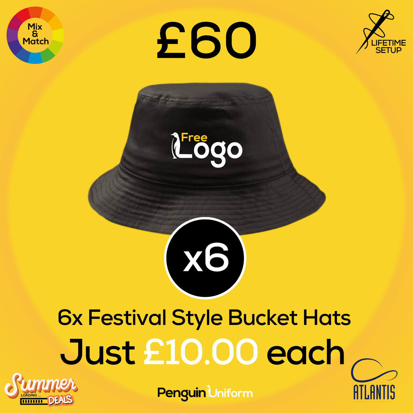 Summer Loading - Bucket Hats x6
