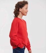 Russell Athletic Kids Raglan Sweatshirt | Bright Red thumbnail 3
