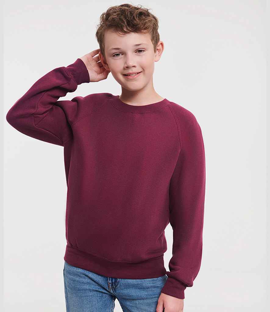 Russell Athletic Kids Raglan Sweatshirt | Burgundy