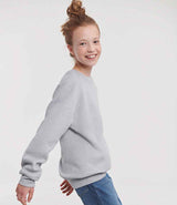 Russell Athletic Kids Raglan Sweatshirt | Light Oxford thumbnail 3