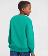 Russell Athletic Kids Raglan Sweatshirt | Winter Emerald thumbnail 2
