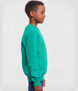 Russell Athletic Kids Raglan Sweatshirt | Winter Emerald thumbnail 3