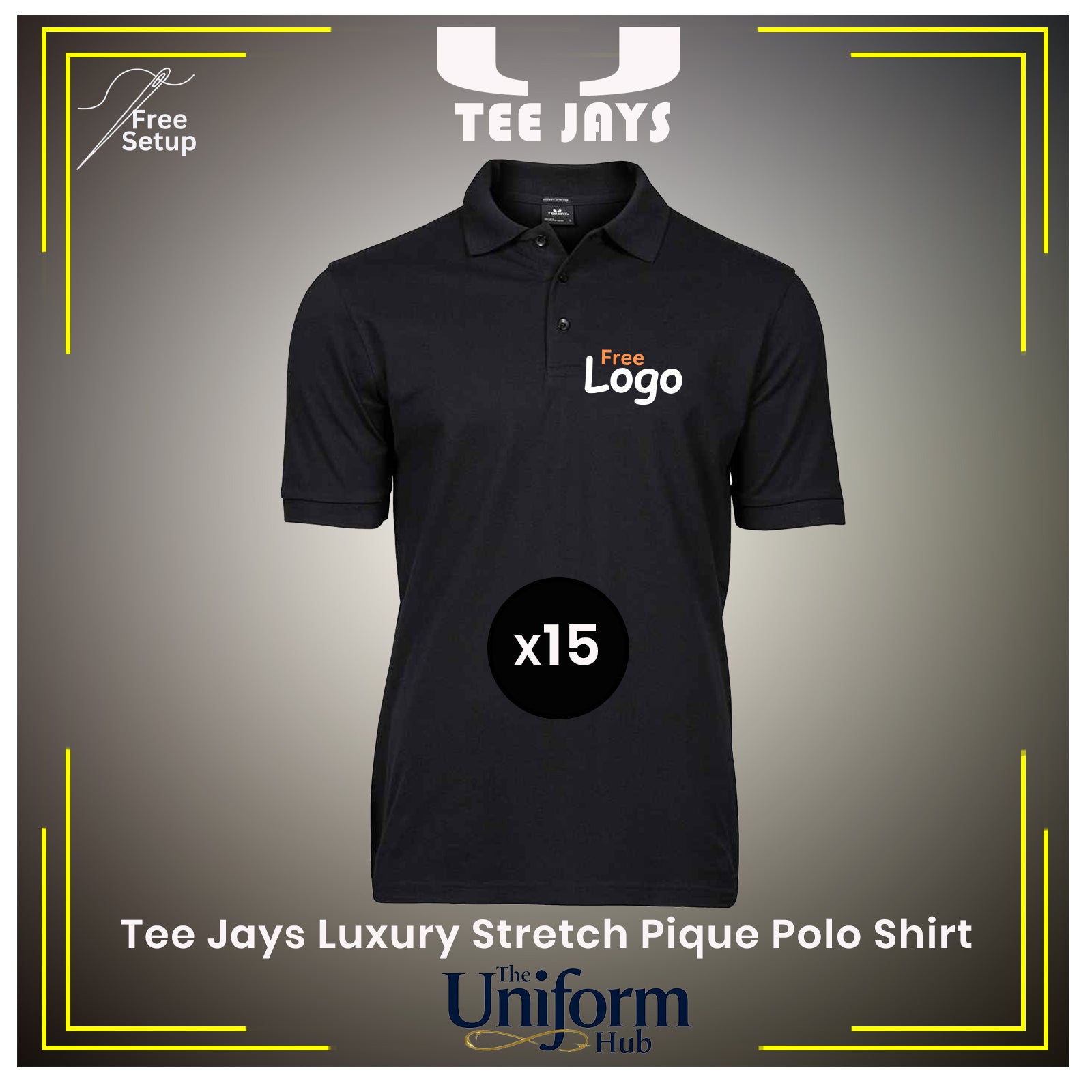 Tee Jays Luxury Stretch Piqué Polo Shirt Deal x15