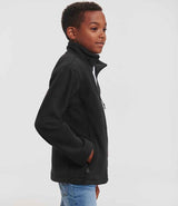 Russell Athletic Kids Outdoor Fleece Jacket | Black thumbnail 3