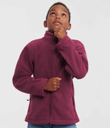 Russell Athletic Kids Outdoor Fleece Jacket | Burgundy thumbnail 1