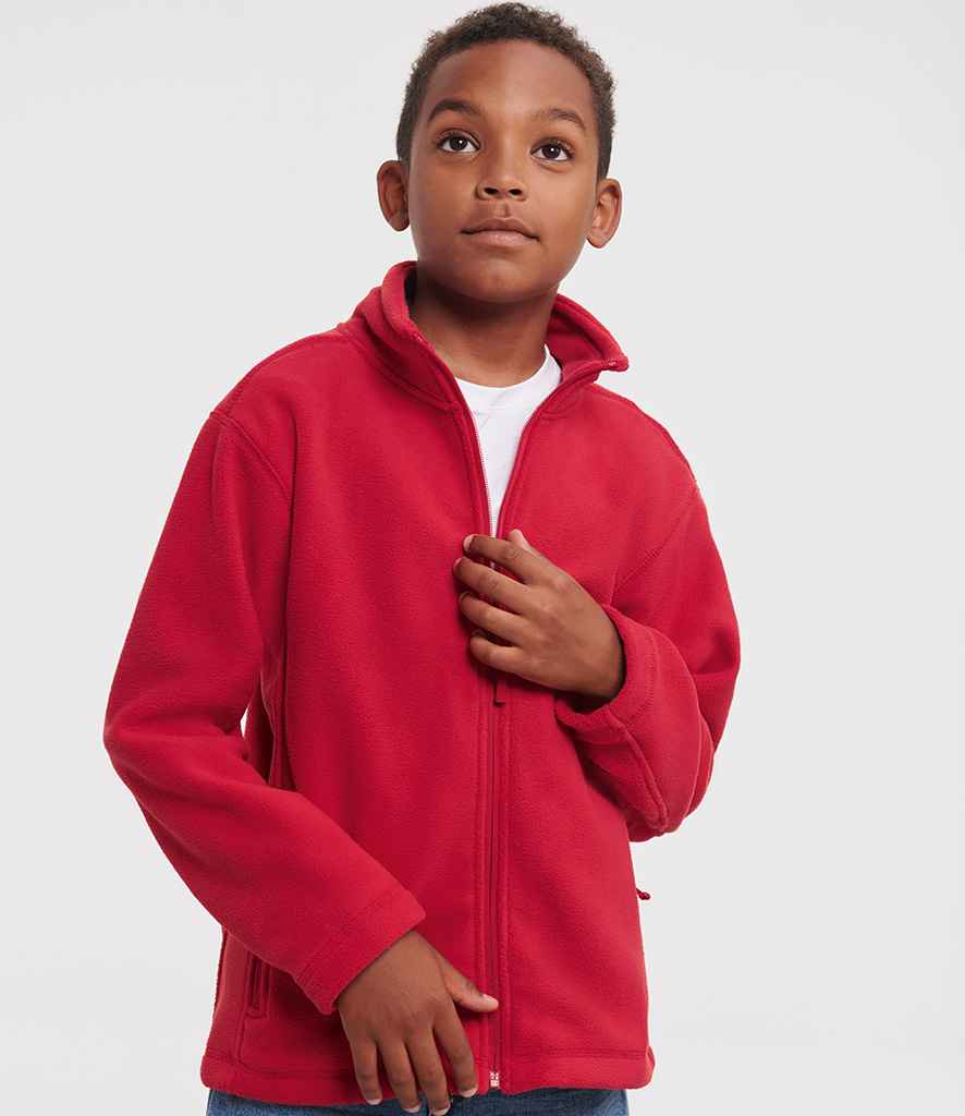 Russell Athletic Kids Outdoor Fleece Jacket | Classic Red
