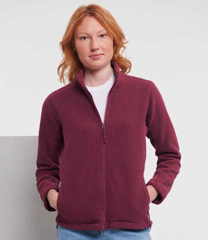 Russell Athletic Ladies Outdoor Fleece | Burgundy