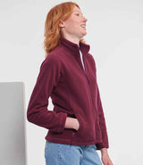 Russell Athletic Ladies Outdoor Fleece | Burgundy thumbnail 3
