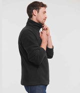 Russell Athletic Zip Neck Outdoor Fleece | Black thumbnail 3