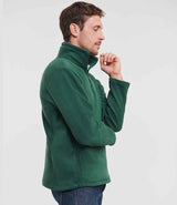 Russell Athletic Zip Neck Outdoor Fleece | Bottle Green thumbnail 3