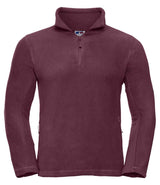 Russell Athletic Zip Neck Outdoor Fleece | Burgundy thumbnail 4
