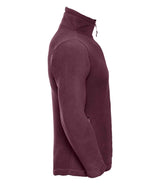 Russell Athletic Zip Neck Outdoor Fleece | Burgundy thumbnail 6
