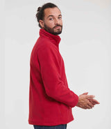 Russell Athletic Zip Neck Outdoor Fleece | Classic Red thumbnail 3