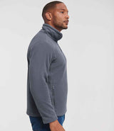 Russell Athletic Zip Neck Outdoor Fleece | Convoy Grey thumbnail 3