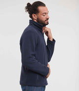 Russell Athletic Zip Neck Outdoor Fleece | French Navy thumbnail 3