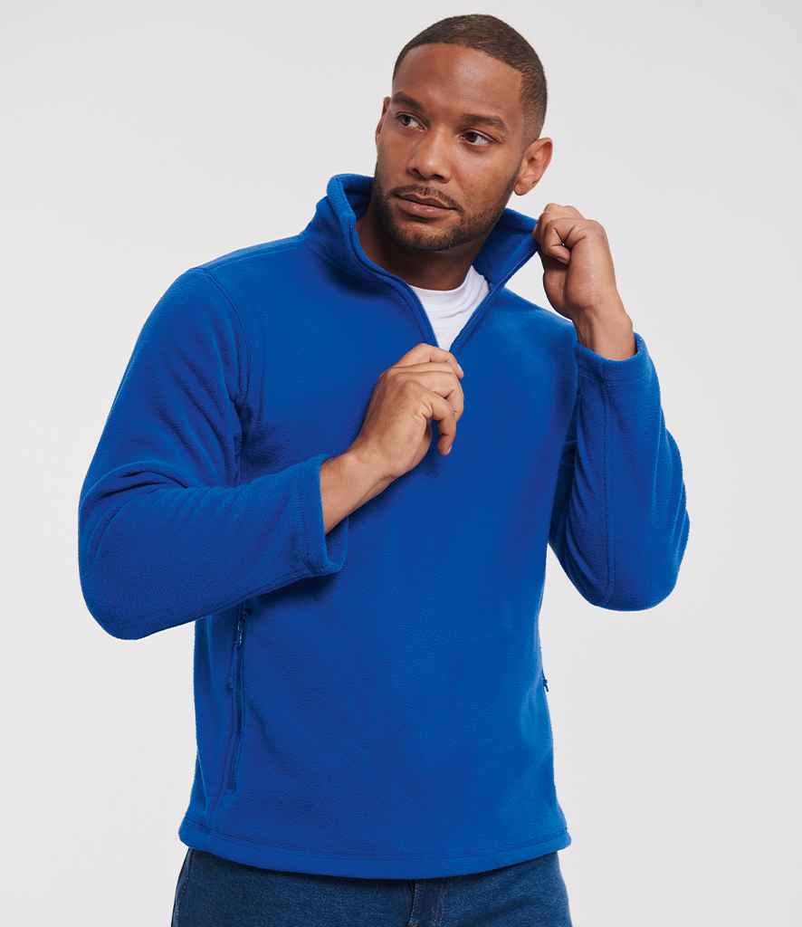 Russell Athletic Zip Neck Outdoor Fleece | Royal Blue