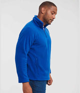 Russell Athletic Zip Neck Outdoor Fleece | Royal Blue thumbnail 3
