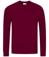 AWDis Academy Senior Raglan Sweatshirt | Burgundy thumbnail 1