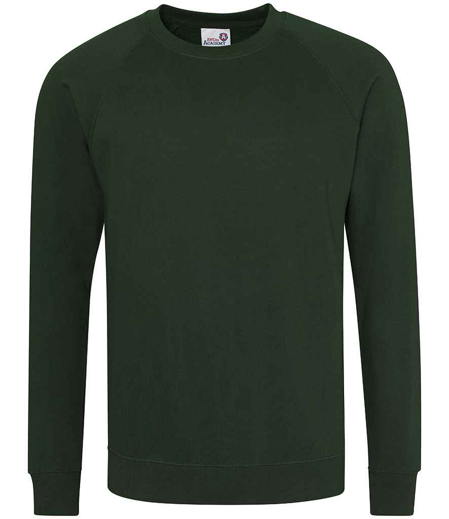 AWDis Academy Senior Raglan Sweatshirt | Green