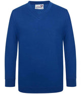 AWDis Academy Kids V Neck Sweatshirt | Deep Royal thumbnail 1
