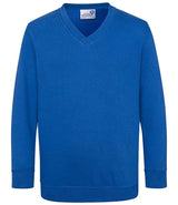 AWDis Academy Kids V Neck Sweatshirt | Royal Blue thumbnail 1