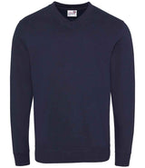 AWDis Academy Senior V Neck Sweatshirt | Navy thumbnail 1