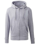 Anthem Organic Full Zip Hoodie | Grey Marl thumbnail 1