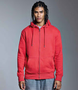 Anthem Organic Full Zip Hoodie | Red thumbnail 1