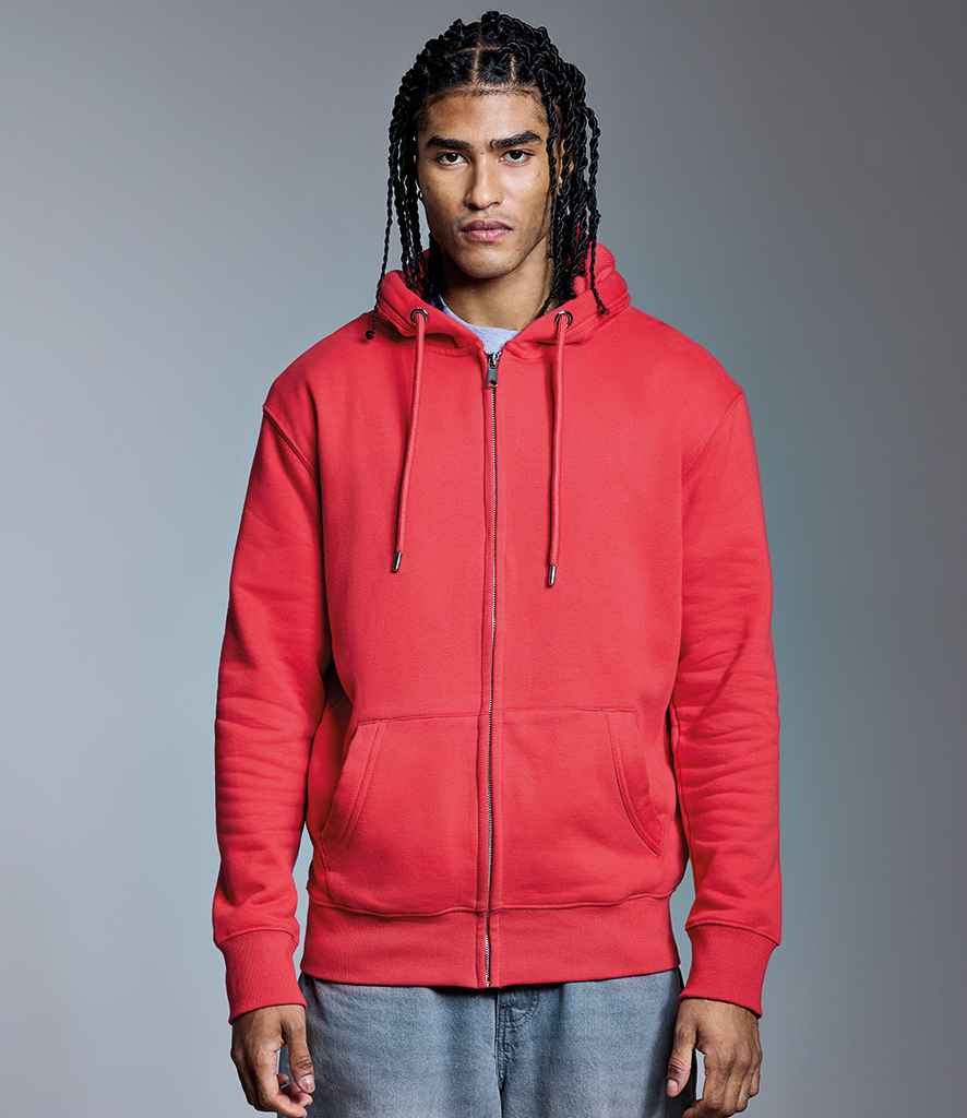 Anthem Organic Full Zip Hoodie | Red