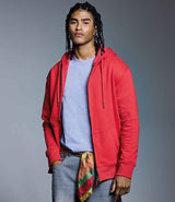 Anthem Organic Full Zip Hoodie | Red thumbnail 3