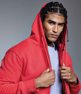 Anthem Organic Full Zip Hoodie | Red thumbnail 5
