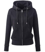 Anthem Ladies Organic Full Zip Hoodie | Black thumbnail 1