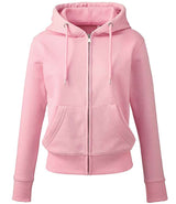 Anthem Ladies Organic Full Zip Hoodie | Pink thumbnail 1