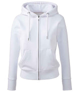 Anthem Ladies Organic Full Zip Hoodie | White thumbnail 4