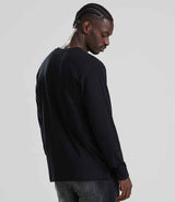 AWDis Long Sleeve 180 T-Shirt | Deep Black thumbnail 2