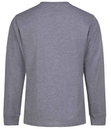 AWDis Long Sleeve 180 T-Shirt | Heather Grey thumbnail 2