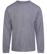 AWDis Long Sleeve 180 T-Shirt | Heather Grey thumbnail 1