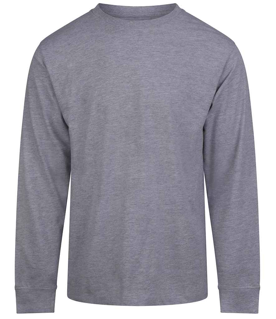 AWDis Long Sleeve 180 T-Shirt | Heather Grey