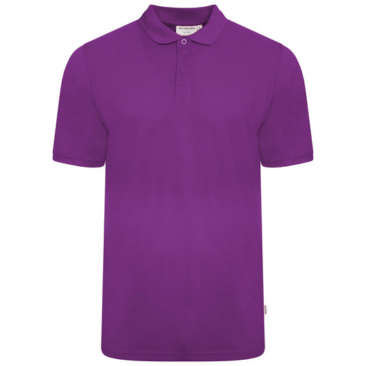 Pique Mens Polo - Purple - L