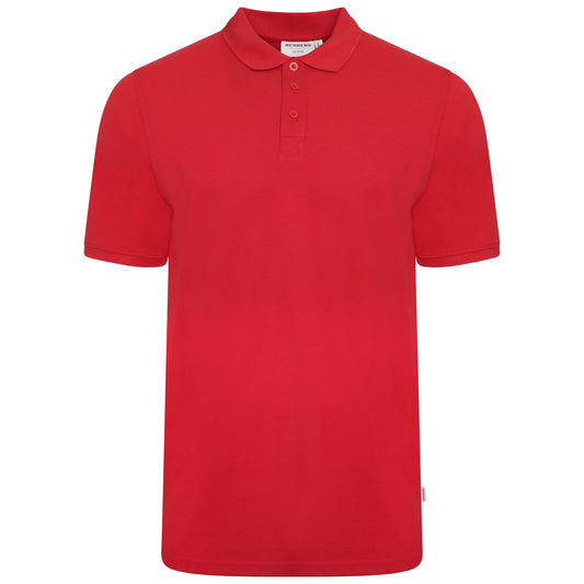Pique Mens Polo - Red - M