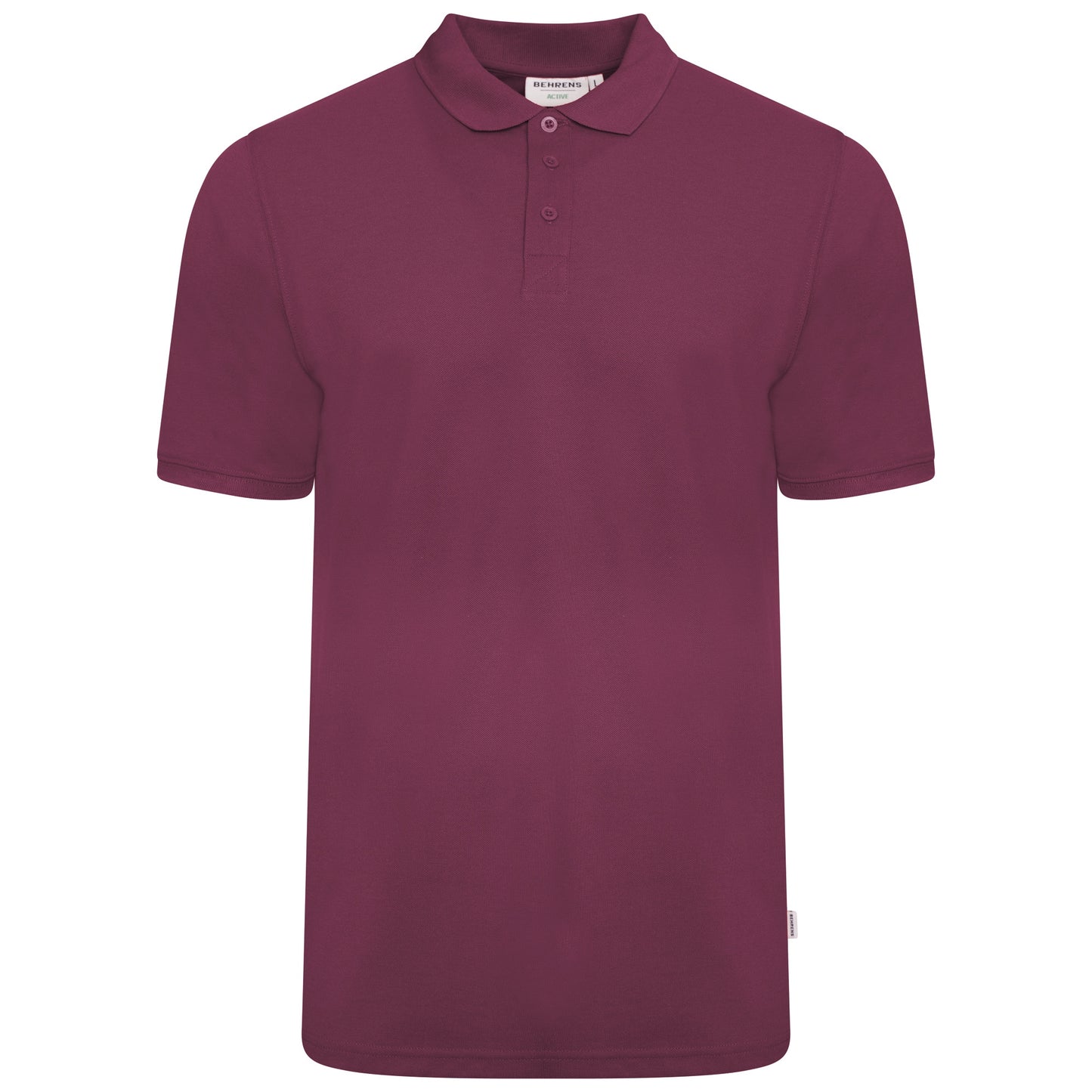 Pique Mens Polo - Burgundy - XS