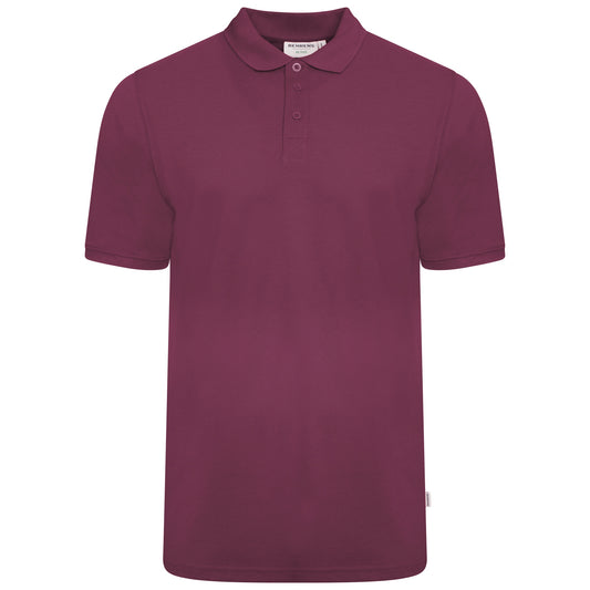 Pique Mens Polo - Burgundy - XS
