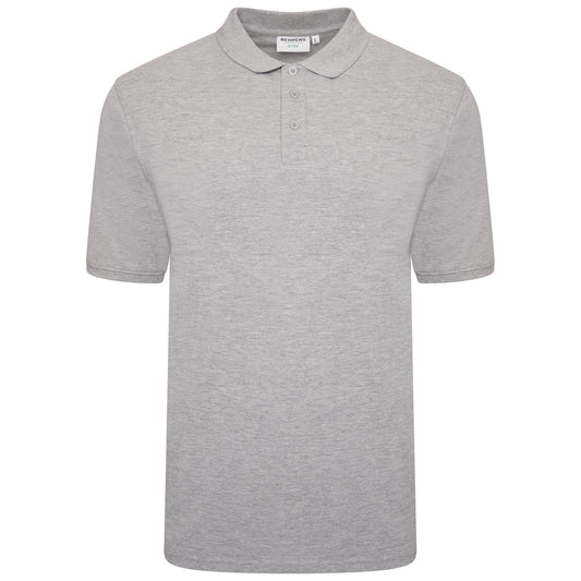 Pique Mens Polo - Grey Marl - S