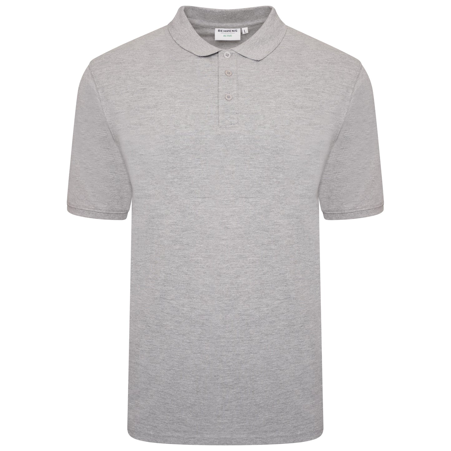 Pique Mens Polo - Grey Marl - XS