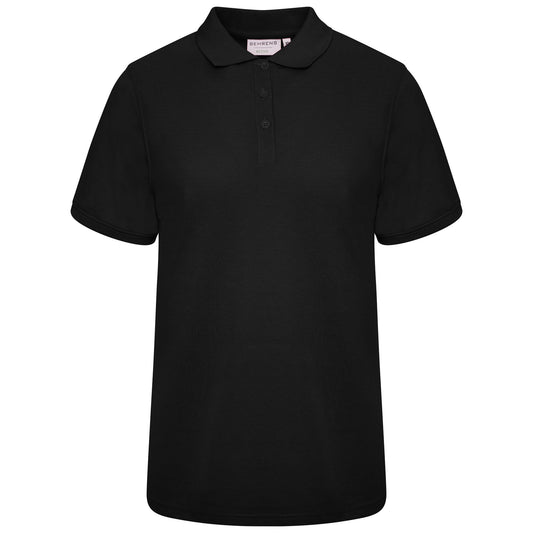 Pique Womens Polo - Black - 14
