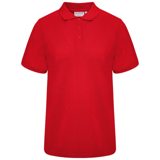 Pique Womens Polo - Red - 8
